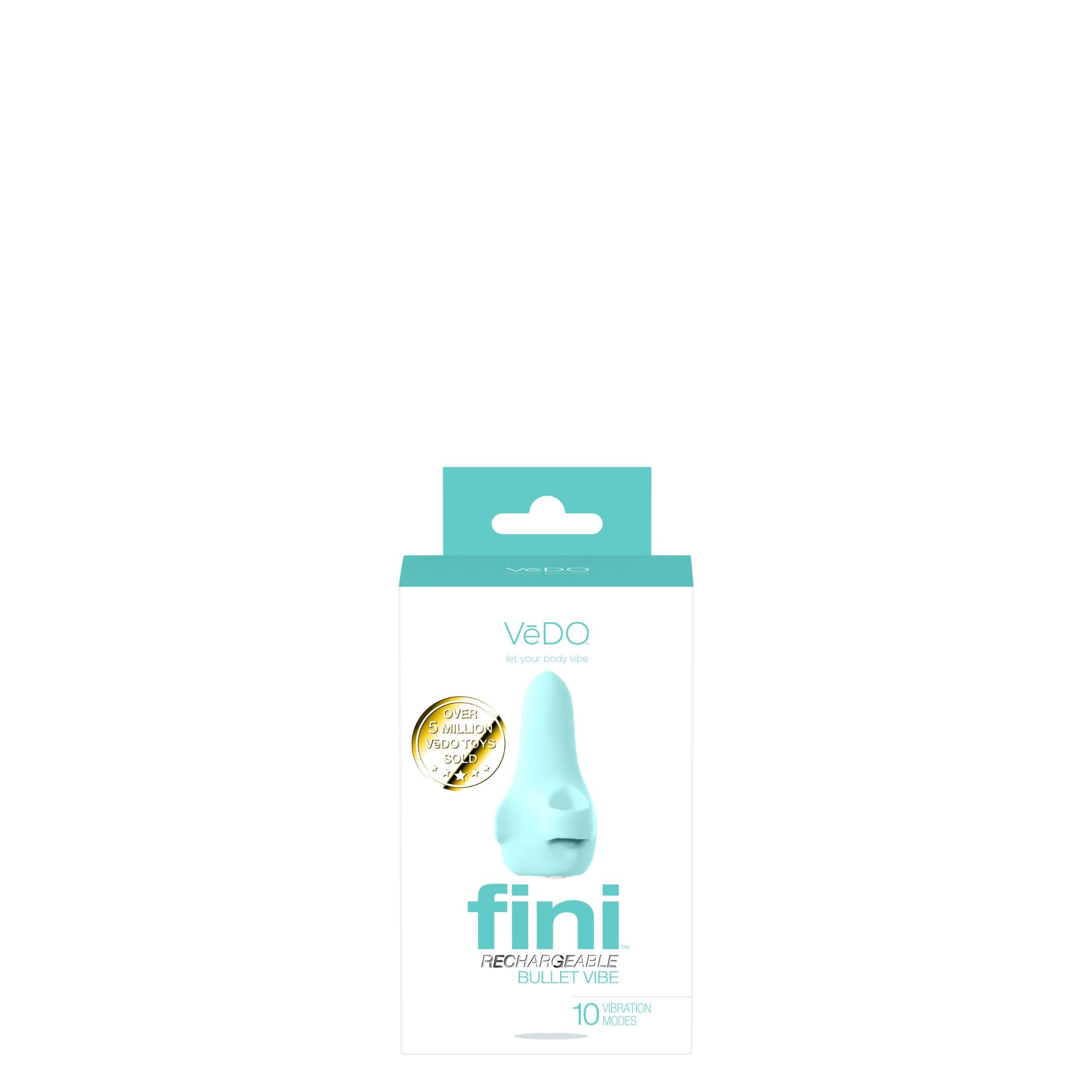 Fini Rechargeable Bullet Vibe - Turquoise-Clit Stimulators-VeDO-Andy's Adult World