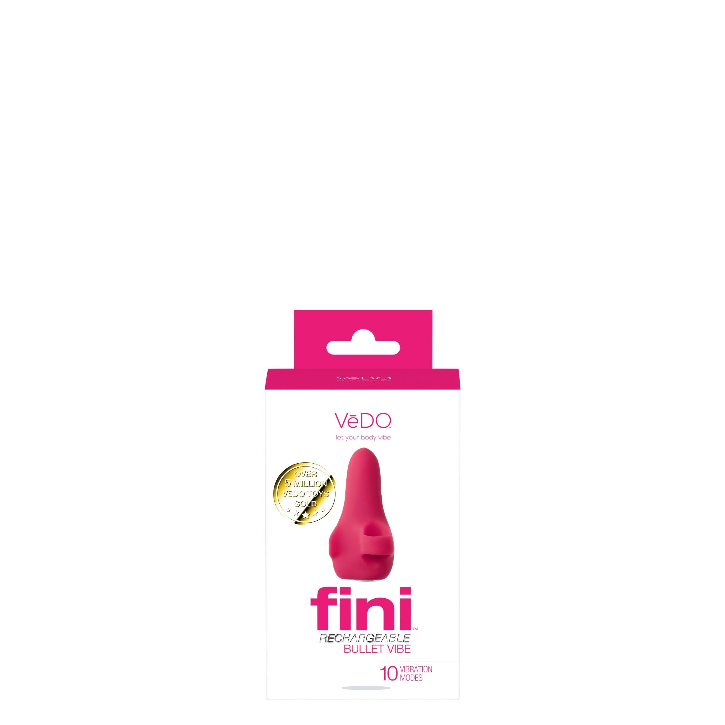 Fini Rechargeable Bullet Vibe - Pink-Clit Stimulators-VeDO-Andy's Adult World