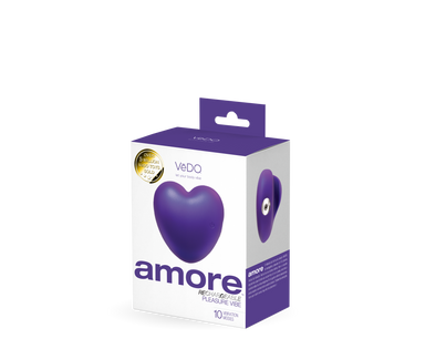 Amore Rechargeable Pleasure Vibe - Purple-Vibrators-VeDO-Andy's Adult World