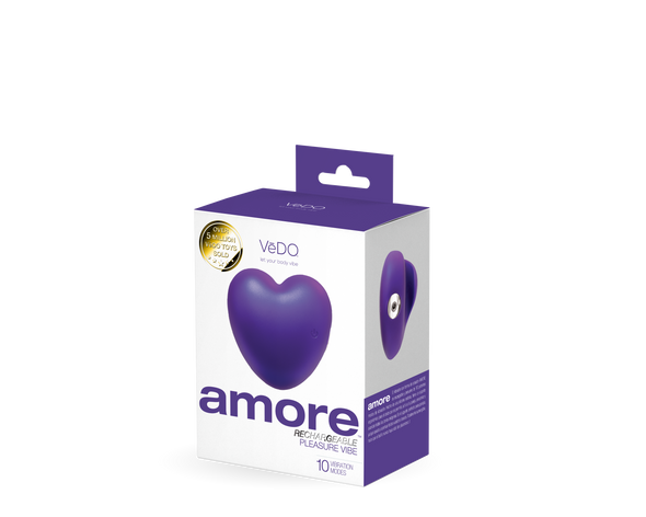 Amore Rechargeable Pleasure Vibe - Purple-Vibrators-VeDO-Andy's Adult World