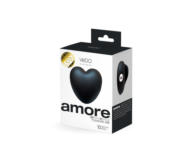 Amore Rechargeable Pleasure Vibe - Black-Vibrators-VeDO-Andy's Adult World