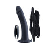 Diki Rechargeable Vibrating Dildo With Harness - Just Black-Vibrators-VeDO-Andy's Adult World
