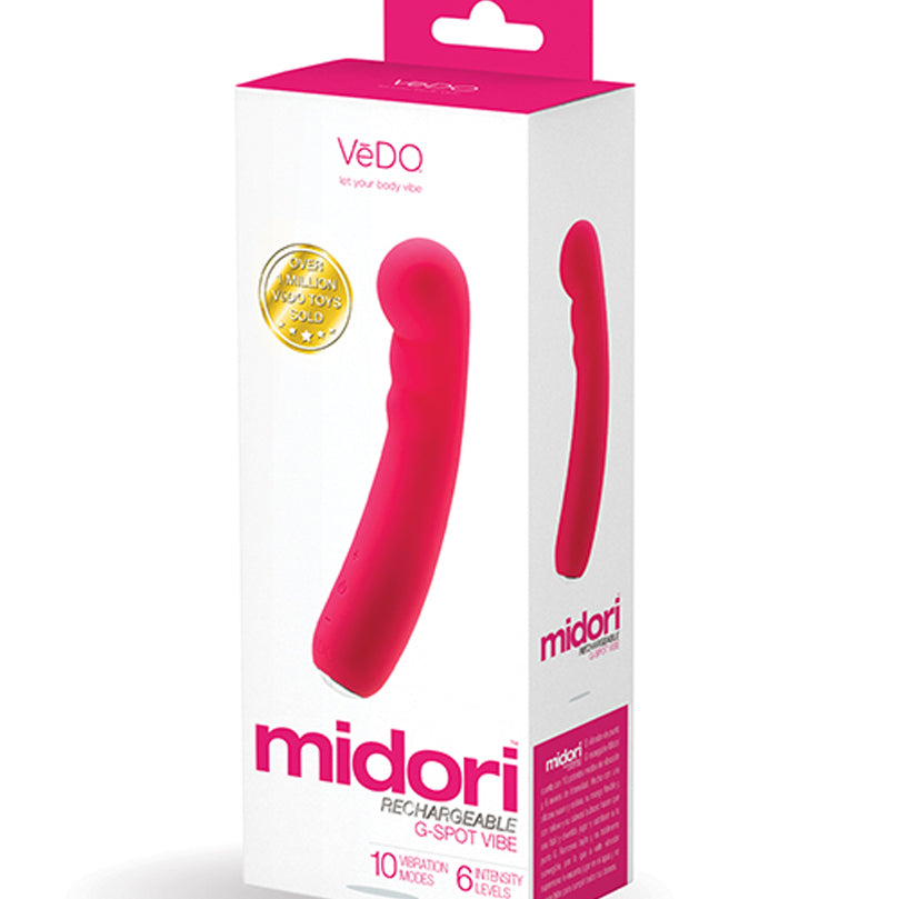 Midori Rechargeable G-Spot Vibe - Foxy Pink-Vibrators-VeDO-Andy's Adult World