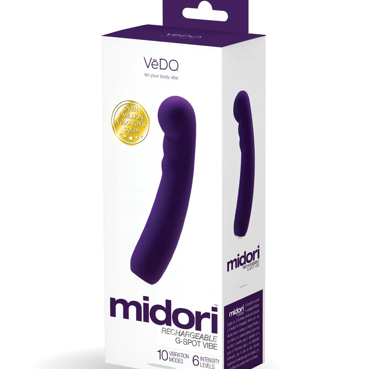 Midori Rechargeable G-Spot Vibe - Deep Purple-Vibrators-VeDO-Andy's Adult World