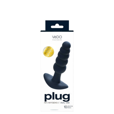 Plug Rechargeable Anal Vibe - Black Pearl-Anal Toys & Stimulators-VeDO-Andy's Adult World