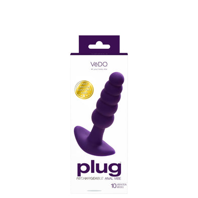 Plug Rechargeable Anal Vibe - Deep Purple-Anal Toys & Stimulators-VeDO-Andy's Adult World