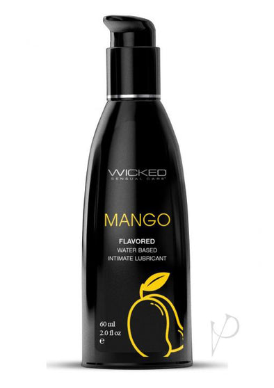 Aqua Mango Water Flavored Water- Based Lubricant - 2 Fl Oz-60ml-Lubricants Creams & Glides-Wicked Sensual Care-Andy's Adult World