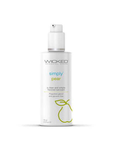 Simply Aqua 2.3 Oz - Pear-Lubricants Creams & Glides-Wicked Sensual Care-Andy's Adult World