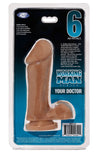 Cloud 9 Working Man 6 Inch With Balls - Your Doctor - Tan-Dildos & Dongs-Cloud 9 Novelties-Andy's Adult World