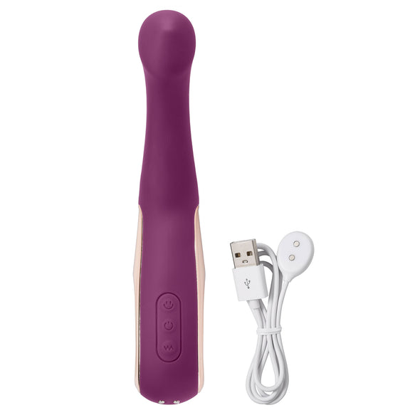 Pro Sensual Roller Touch Tri-Function G-Spot Curved Form - Plum-Vibrators-Cloud 9 Novelties-Andy's Adult World