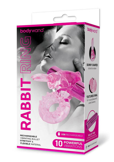 Bodywand Rechargeable Rabbit Ring - Pink-Cockrings-Bodywand-Andy's Adult World