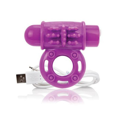 Charged Owow Rechargeable Vibe Ring - Purple