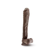 Dr. Skin Mr. Ed 13" Dildo With Suction Cup -  Chocolate