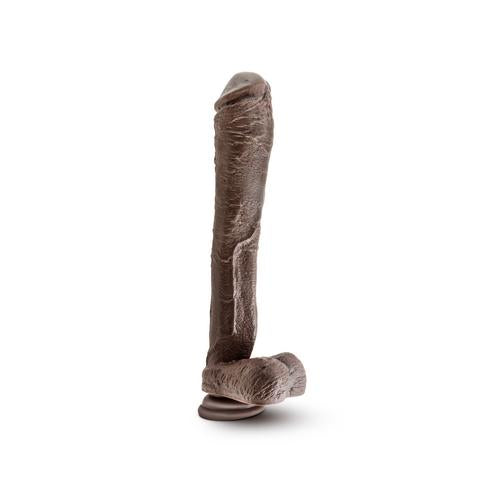 Dr. Skin Mr. Ed 13" Dildo With Suction Cup -  Chocolate
