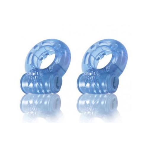 Stay Hard Vibrating Cock Rings - 2 Pack - Blue