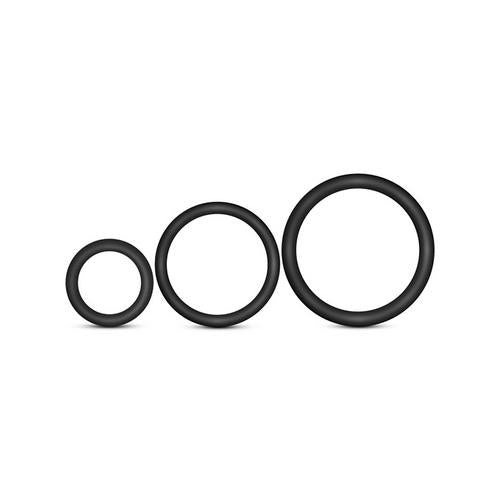 Performance - Vs4 Pure Premium Silicone Cockring Set - Black