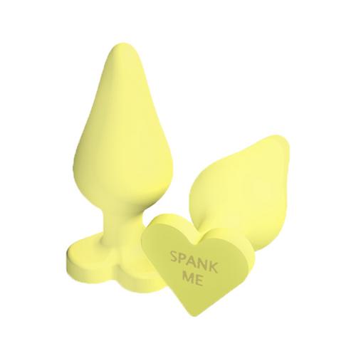 Naughty Candy Heart - Spank Me - Yellow