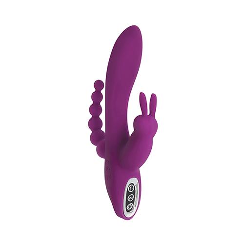 Power Bunnies Quivers 10x - Violet-Vibrators-Curve Toys-Andy's Adult World