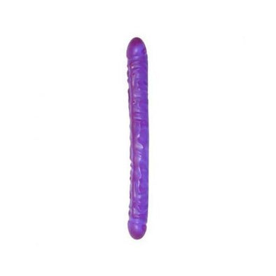 Crystal Jellies 18 Inch Double Dong - Purple