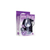 The 9's the Silver Starter Heart Bejeweled Stainless Steel Plug - Violet