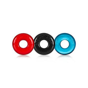 Ringer Cockring 3 Pack - Small - Multicolor