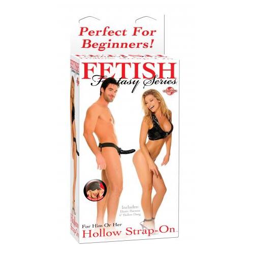 Fetish Fantasy Series for Him or Her Hollow Strap-on - Black