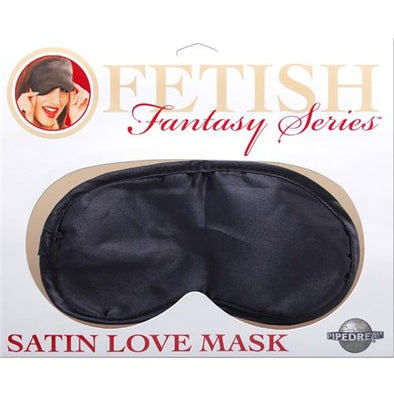 Satin Love Mask - Black