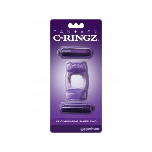 Fantasy C-Ringz Duo-Vibrating Super Ring Purple