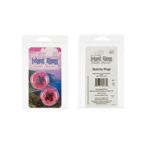 Island Rings - Double Stacker - Pink