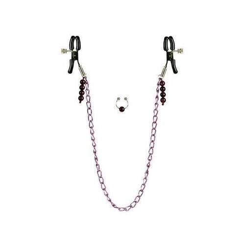 Purple Chain Nipple Clamps