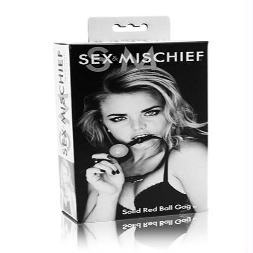 Sex and Mischief Solid Ball Gag - Red