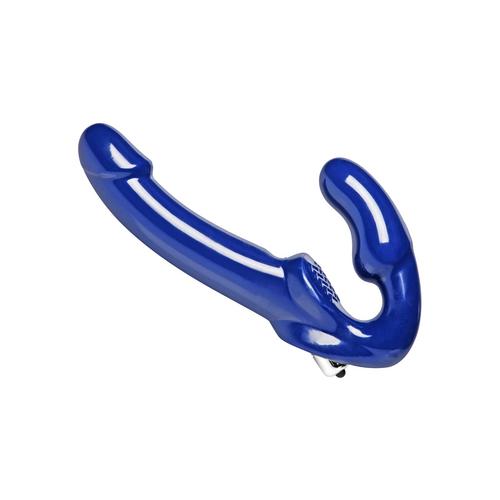 Revolver II Vibrating Strapless Strap on Dildo -  Blue